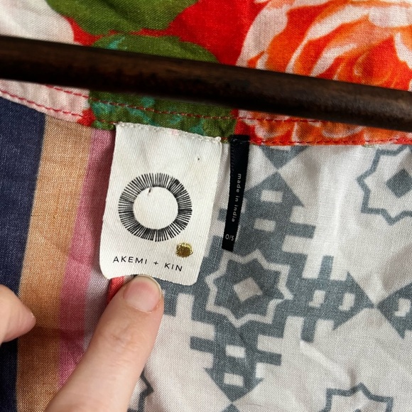 Anthropologie Akemi Kin Boho Floral Patchwork Kimono Jacket - Picture 7 of 9